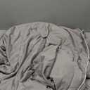 MorroMorn Cooling Comforter for Hot Sleepers & Night Sweats - IceyRest Cold Touch Technology, Lightweight Summer Blanket All-Season Breathable Silk Smooth (Cool Gray, Full Queen 90"x90")