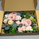 Faux Flower Swag Set of 2 for Wedding Welcome Signs Floral Swag Wedding Reception Ceremony Signs Decor (Pink)