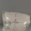 UNIKOME Goose Feather Down Fiber Comforter Queen Size, All Season Duvet Insert with Soft Downproof Cover, Cloud-Like Fluffiness Bed Comforters with Corner Tabs (Full/Queen, Cream, 88"X88") (01 Lightweight Warmth-cream)