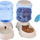 Pet Feeding Solution Automatic Cat & Dog Cafe Feeder and Water Dispenser in Set with Food Scoop - Ito Rocky 6-Meal Automatic Food Dispenser for Small/Middle Puppy and Kitten