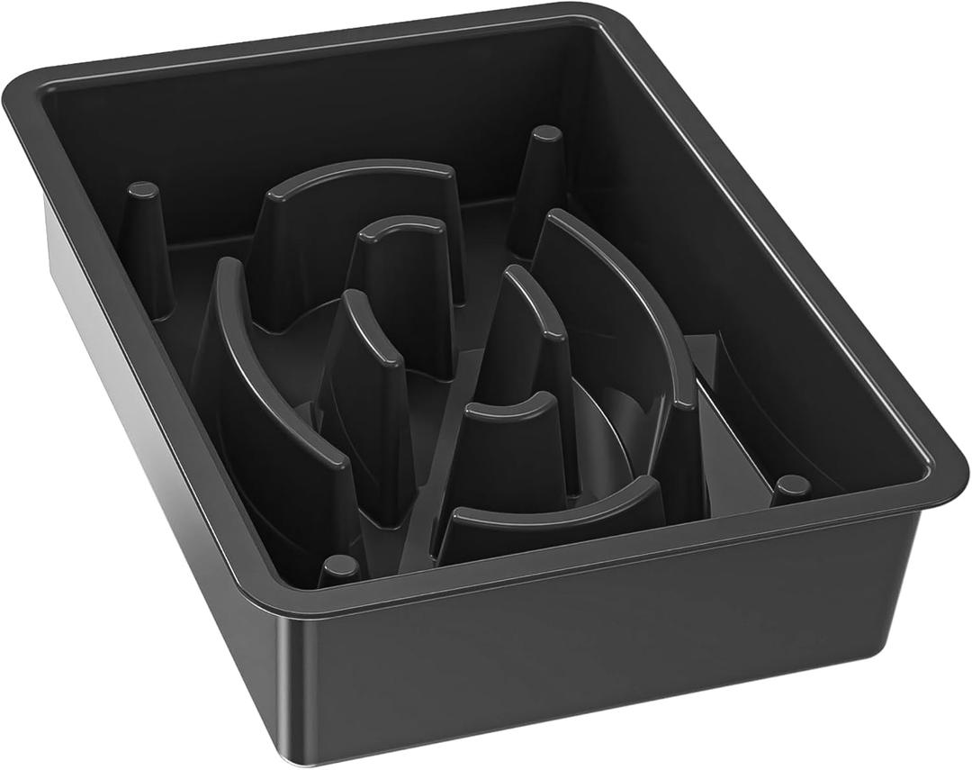 1 Pcs Slow Food Dog Bowl Replacement Basic Dog Bowl, Black