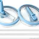 Tumbler Lid Replacement for Hydrojug Traveler 40oz Water Bottle With Handle(ONLY), Flip Straw Lid for Hydrojug 40oz Tumbler, Accessories for Hydro Jug, Leak Proof and BPA Free(Light Blue)