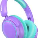 MIDOLA Active Noise Cancelling Kids Headphones Bluetooth 5.4 Wireless Volume Limited 85/94dB,Type C Fast Charging,Over Ear Foldable with Mic Aux Cord for Toddler Child Pad Tablet Purple