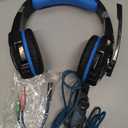 BENGOO G9000 Stereo Gaming Headset for PS4 PC Xbox One PS5 Controller, Noise Cancelling Over Ear Headphones with Mic, LED Light, 7.1 Surround Sound, Soft Memory Earmuffs for Nintendo Xbox Series X|S (Blue)