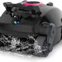 Cordless Robotic Pool Cleaner, Wall Climbing, Lightweight, Extended Battery Life, 8L Large Capacity, Advanced Dual-Motor, X1 Auto Pool Vacuum for Inground & Above Ground Pools Up to 1100 Sq.Ft, Pink