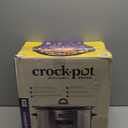 Crock-Pot Large 8-Quart Programmable Slow Cooker with Auto Warm Setting Black Stainless Steel