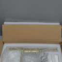 Picture Light, 18inch Brass Picture Lights for Wall,Hardwired Brushed Gold Picture Lights,270 Rotatable Art Lights, 3-Light Picture Frame Light for Painting Display Artwork Portrait