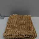 MIULEE Pack of 2 Corduroy Decorative Throw Pillow Covers 18x18 Inch Soft Boho Striped Pillow Covers Modern Farmhouse Home Decor for Sofa Living Room Couch Bed Brown