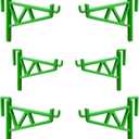 6 Pack Beehive Frame Holder, Frame Perch Beekeeping Hive Stand for Honey Harvesting & Inspection Beekeeping Frame Support Bracket Beekeeping Supplies Tool for Different Hive Sizes, Green