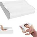 Cervical Pillow for Neck Pain Relief, Memory Foam Pillow, Ergonomic Adjustable Contour Bed Pillow for Side, Back & Stomach Sleepers (1, 22 * 13.7inch)
