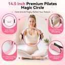 24 PCS At Home Pilates Kit for Women, Pilates Equipment with 14.5" Pilates Ring and Ball, Ankle Weights, Bands, Slider, Stretch Ring, Grip Socks, Pilates Set Essentials for Starter Workouts, 16inch