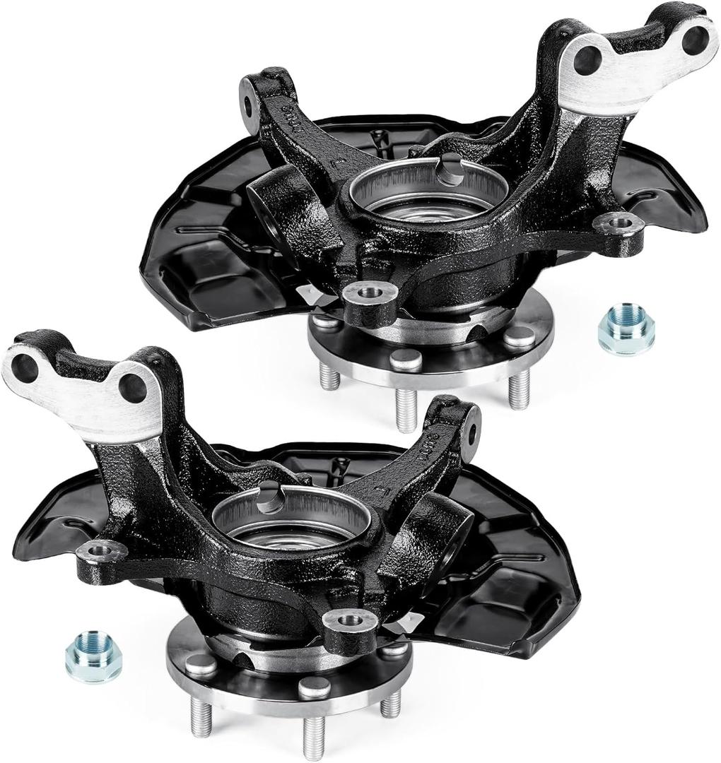 Front Steering Knuckle & Wheel Bearing Hub Assembly for Lexus ES350 2007-2012 3.5L V6, Toyota Camry 2007-2011 3.5L V6, Left Side and Right Side, LK043 LK044 686-260 686-261