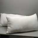 Hometex Canada Pillow Insert 14" x 24" Polyester Filled Premium Fabric Cover (2 Pack)