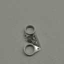 Anovo 1.25" Flag Pole Rings, Flagpole Rings Aluminum Alloy 360° Rotating Anti Wrap Flag Mounting Spinning Ring Clips for 1.02-1.25 Inch Diameter Flagpole (1.25 Inch -Pack of 2, Matte Silver)