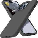 Ktele Compatible with iPhone 14 Pro Max Case, AB-Grade Liquid Silicone [Four Corner 50+Tiny Airbags Shockproof] [Soft Microfiber Lining Anti-Scratch] Camera Protection Case - Space Grey