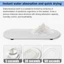 2PCS Water Absorbing Stone Tray, Fast Drying Diatomite Stone Sink Tray, Water Absorbent Diatomite Coasters, Stones Soap Trays for Kitchen Sink, Bathroom Counter Hand Soap Dish & Holders