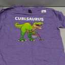 Funny Curling Art For Men Women Curler Curling Sport Lover T-Shirt (M, Purple)