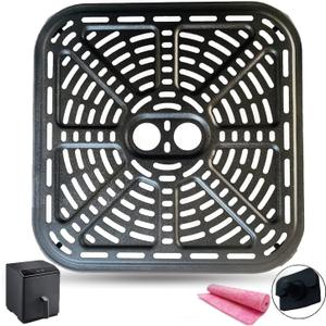 Air Fryer Grill Crisper Plate for COSORI 6.8QT Air Fryers, Upgraded Air Fryer Grill Pan Crisper Tray Rack Insert Grate Grid Shelf for 6.8Quart COSORI Air Fryer, Nonstick, Dishwasher Safe