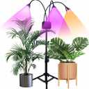 Plant Grow Light with Stand, Full Spectrum 60W LED Floor Plant Lamp for Indoor Plants Growing,Height Adjustable Plant Lamp Timer 3/9/12H
