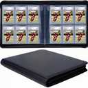 60 Pockets Graded Card Binder, Toploading PSA Slab Holder Album, PU Leather Graded Card Storage Binder, Premium 6 Pocket PSA Card Binder Album with Sleeves (Black)