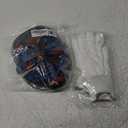 Max Fun Halloween Mask Glowing Gloves for Halloween Costume Cosplay Party Led Light Up Scary Masks for Halloween Party (B- Blue)