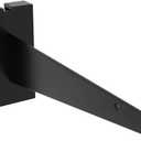 10-Pack Gridwall Shelf Brackets  8-Inch Black Metal Support Arms for Grid Panels  Heavy Duty Wall Mount Brackets for Wire & Wood Shelving