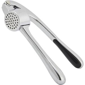 HiramWare Garlic Press, Premium Rust Proof Kitchen Garlic Mincer Crusher Squeezer with Ergonomic handle, Ginger Crusher with Good Grip, Easy to Clean, Dishwasher Safe