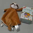 Pro Goleem Sloth Security Blanket Soft Lovey for Babies Boys and Girls Newborn Lovie Infant Blankie Sloth Baby Snuggle Toy Stuffed Animal Baby Gifts 14 Inch