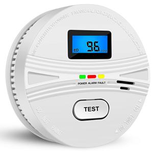 Smoke and Carbon Monoxide Detector with Batteries, 2in1 Smoke Detector Carbon Monoxide Detector Combo, Smoke and Carbon Monoxide Alarm with Test Button and Digital Display