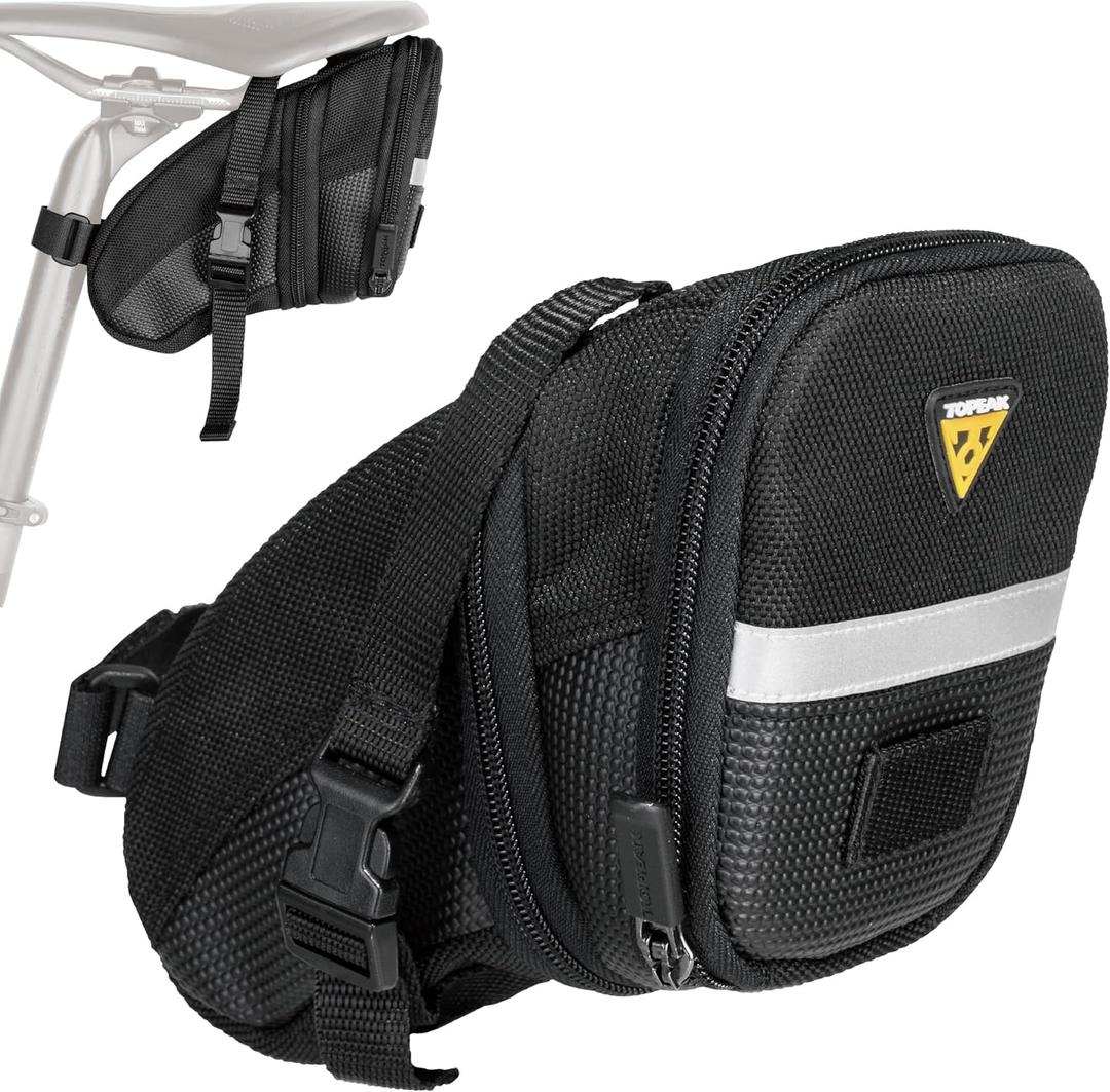 Topeak TC2261B Aero Wedge Pack with Strap Mount, Medium, black
