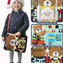 PUTSKA Busy Board Montessori Toys, Busy Book for Toddlers 3+ Years, Sensory Toys, Educational Learning Activities for Learning Fine Motor Skills, Kids Travel Essentials, Gifts for Girls Boys