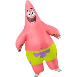Rubies Adult SpongeBob SquarePants Inflatable Patrick Star Costume for Themed Parties and Halloween, As Shown, One Size Rubies Adult SpongeBob SquarePants Inflatable Patrick Star Costume for Themed Parties and Halloween, As Shown, One Size