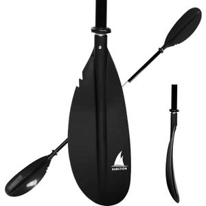 Karltion Kayak Paddle - Adjustable 2 Pieces Aluminum Alloy Shaft with Glass Fiber Blade for Surfing,Oar Fishing Easy Packable Travel