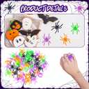 Max Fun 300pcs Halloween Spider Rings for Kids Party Favors 1.96 Plastic Spider Rings Bulk for Kids Costume Accessories Party Decorations Supplier (Multicolor)