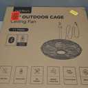 addlon Outdoor Fans for Patios, 20 inch IP65 Waterproof Gazebo Fan Remote&APP Control, 6 Speeds, Quiet, DC Motor, Plug in Ceiling Fan with Hook Hanging Caged Fan for Pergola Porch Canopy Backyard
