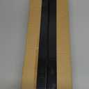Industrial Curtain Rods for Windows 48 to 84 Inches, Blackout Wrap Around Curtain Rod, for Indoor and Outdoor, 7/8 Inch Diameter, 35 to 75 Inches, Black