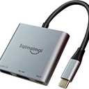 USB C to HDMI MultiPort Adapter(4K@120HZ) with 100w PD,USBC Laptop Docking Station for Monitor Extension Display, USBC to USBA Converter 10Gbps,4K HDMI Hub for Mac/iPad pro/MacBook/Laptops