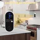 Combination-Explosive-Gas-Carbon-Monoxide-Detectors,4-in-1 Upgraded High-Sensitivity Sensor,Real-time Monitoring &Digital Display,Natural Gas Leak,Propane & CO Alarm Plug in for Home,RV,Apartment