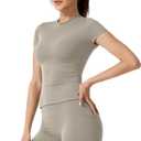 JNINTH Womens Two Piece Lounge Sets Clothing Running sportswear yoga quick drying fitness Going Out Gym Outfits (Medium, Gray Coffee)