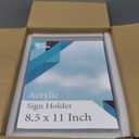 EHWINE Acrylic Sign Holder 8.5 x 11, 10 Pack Double-Sided Stand up Table Top Sign Holders, Clear Acrylic Picture Frame Menu Flyer Paper Holder Display Stand for Office Business Store Wedding Party