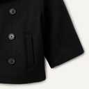 Amazon Essentials x Sofia Grainge Toddler Boys' Wool Blend Double Breasted Coat, Black, 2T