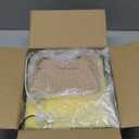 Nuvo SF77/863 Poly Frame Carport Flush Mount with Frosted Acrylic Panels, Black, Small