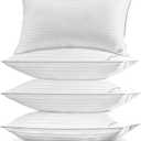 Basic Beyond Bed Pillows Queen Size Set of 4 - Down Alternative Pillows for Sleeping, Soft 20 x 28 Inches 4 Pack Queen Pillows for Back, Stomach or Side Sleepers, White