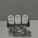 SUPREME LIGHTS 2017 Christmas Mason Jars, Winter White Mason Jars, Christmas Centerpieces for Home Table Decor, Wood Tray & 3 Decorative Jars, Winter Farmhouse Dining Table Centerpieces Decoration