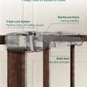 Babelio Baby Gate for Stairs No Drilling, 29-48 in PressGuard Dog Gate