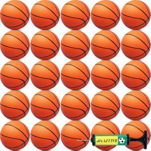Oleitodh 15Pcs 6" Mini Basketball Balls Bulk Small Basketball Set with Pump, PVC Small Basketballs for Over The Door Hoop Games Party Favors Indoor Outdoor Play Adults Kids Pool Beach, 6" 15 Pack