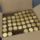 Fiwence 48 Pcs Glass Spice Jars with 576 Labels, 4oz Empty Square Spice Containers,Seasoning Bottles with Gold Metal Caps - Shaker Lids, Funnel and Pen Included