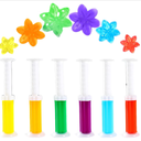 Heigble 6 Pcs Toilet Gels 112 Count 8 Kinds Flower Stamp Bowl Gel Scent Toilet Stain Removal Cleaner Air Freshener Flower Stamps Pack for Bathtubs Bathroom