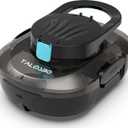 Pleco S1 Cordless Robotic Pool Cleaner with 75-80Mins Runtime, 2.5H Fast Charging, Small Pool Vacuum Robot for Above-Ground Flat-Bottom Pools up to 645 Sq.ft, Lightweight, Auto-Parking (Black)