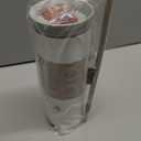 Owala Stainless Steel Triple Layer Insulated Travel Tumbler with Spill Resistant Lid and Straw, BPA Free, 24 oz, Grey/White (Iced Tea)